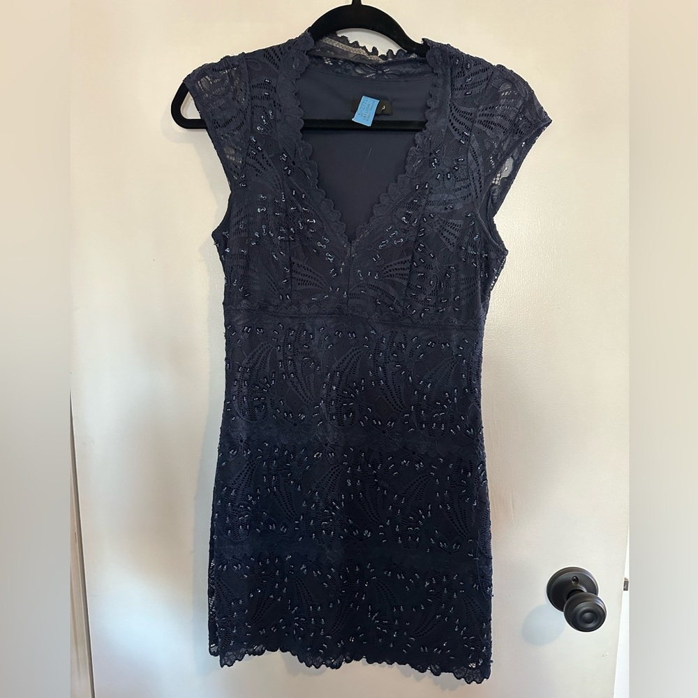 Le château beaded mini dress